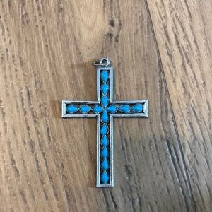 Turquoise Cross Pendant